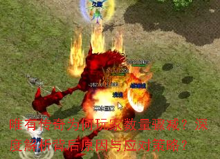 唯有传奇为何玩家数量骤减?深度解析背后原因与应对策略? 唯有传奇为何玩家数量骤减?深度解析背后原因与应对策略?