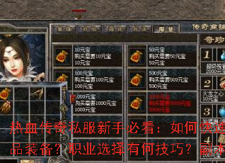 ��Ѫ����˽�����ֱؿ�����ο���������������ȡ��Ʒװ����ְҵѡ���кμ��ɣ�������ս�ؼ��󹫿�