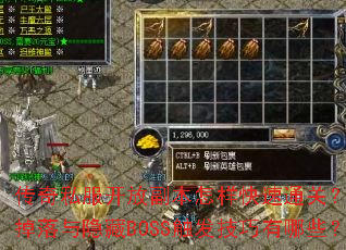 ����˽�����Ÿ�����������ͨ�أ�װ������������BOSS������������Щ��