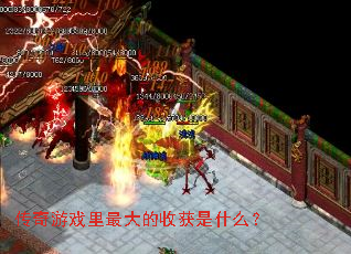 传奇游戏里最大的收获是什么? 传奇游戏里最大的收获是什么?