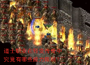 道士职业在轻变传奇中究竟有哪些能力限制? 道士职业在轻变传奇中究竟有哪些能力限制?