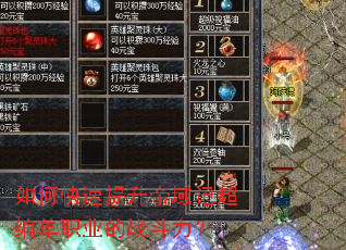 如何快速提升帝域记超编单职业的战斗力? 如何快速提升帝域记超编单职业的战斗力?