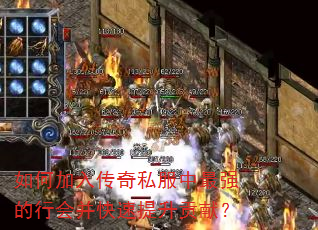 如何加入传奇私服中最强的行会并快速提升贡献? 如何加入传奇私服中最强的行会并快速提升贡献?
