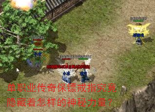 单职业传奇保镖戒指究竟隐藏着怎样的神秘力量? 单职业传奇保镖戒指究竟隐藏着怎样的神秘力量?
