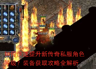 如何快速提升新传奇私服角色等级?装备获取攻略全解析 如何快速提升新传奇私服角色等级?装备获取攻略全解析