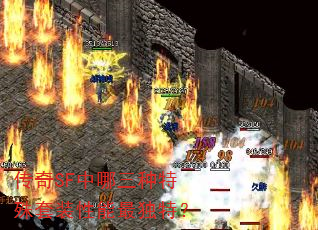 传奇SF中哪三种特殊套装性能最独特? 传奇SF中哪三种特殊套装性能最独特?