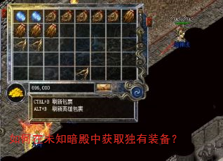 如何在未知暗殿中获取独有装备? 如何在未知暗殿中获取独有装备?