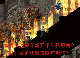 如何快速提升新开千年私服角色等级?装备获取攻略有哪些? 如何快速提升新开千年私服角色等级?装备获取攻略有哪些?