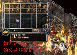 如何选择最适合自己的公益服传奇版本? 如何选择最适合自己的公益服传奇版本?