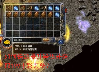 如何快速提升等级并获取199十彩装备? 如何快速提升等级并获取199十彩装备?