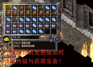 传奇SF挂机免费版如何快速升级与获取装备? 传奇SF挂机免费版如何快速升级与获取装备?